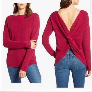 Twist back sweater